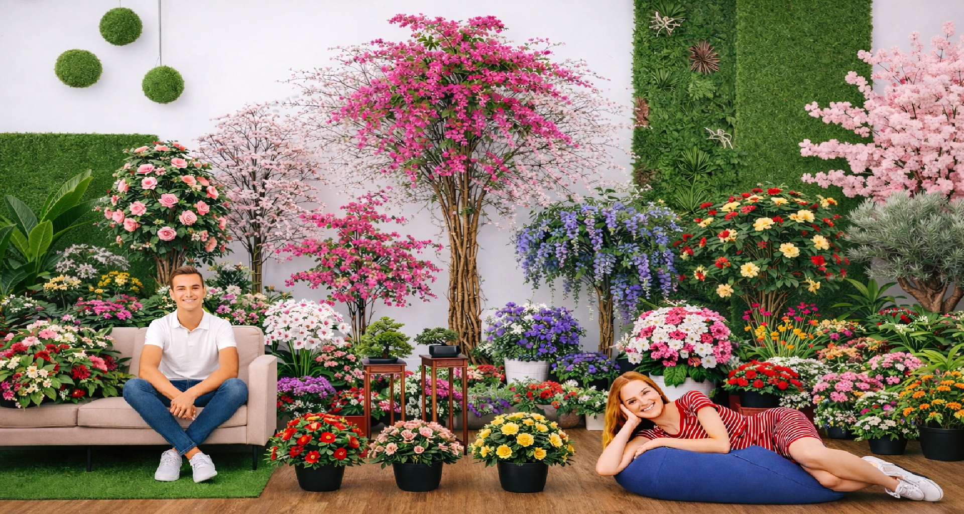 Home-piante-artificiali-fiorite-floreali-Linfagreen